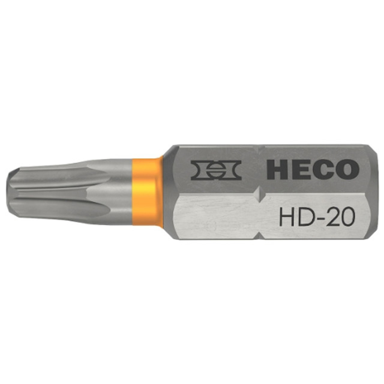 HECO Schrauben Drive Bits | Pack of 2 T20 / HD20 Drive Bits for Torx Drive, Deck Building, Carpentry, Coastal Construction, Trade Supplies and Deck Builders