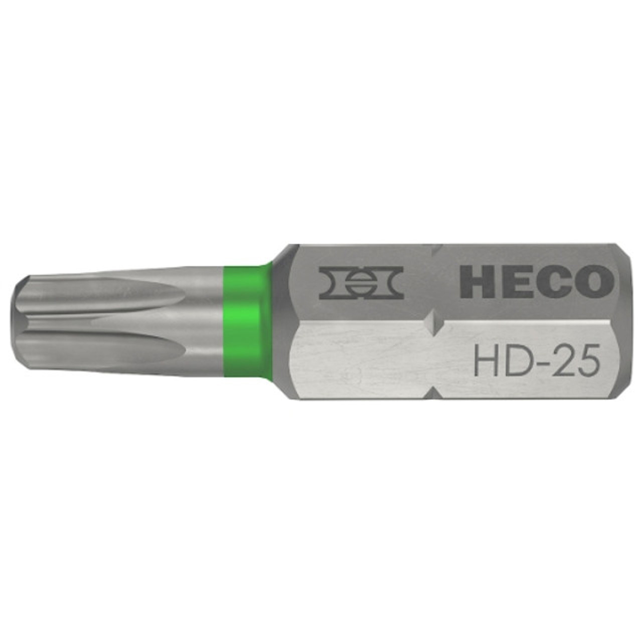 HECO Schrauben Drive Bits | Pack of 2 T25 / HD25 Drive Bits for Torx Drive, Deck Building, Carpentry, Coastal Construction, Trade Supplies and Deck Builders