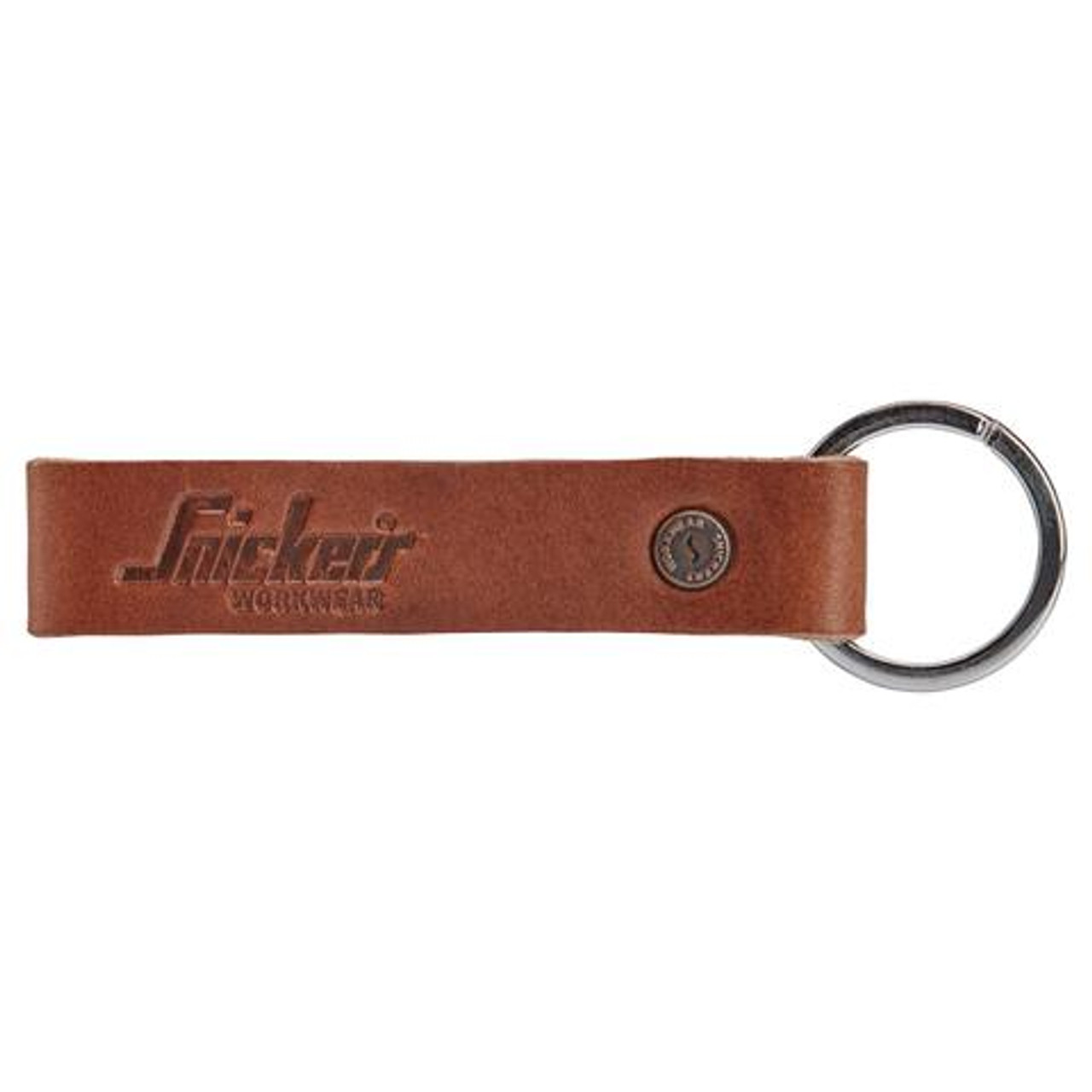 Snickers Workwear, Stylish keyring in full-grain leather made from waste leather, making this timeless product an eco-friendly choice.