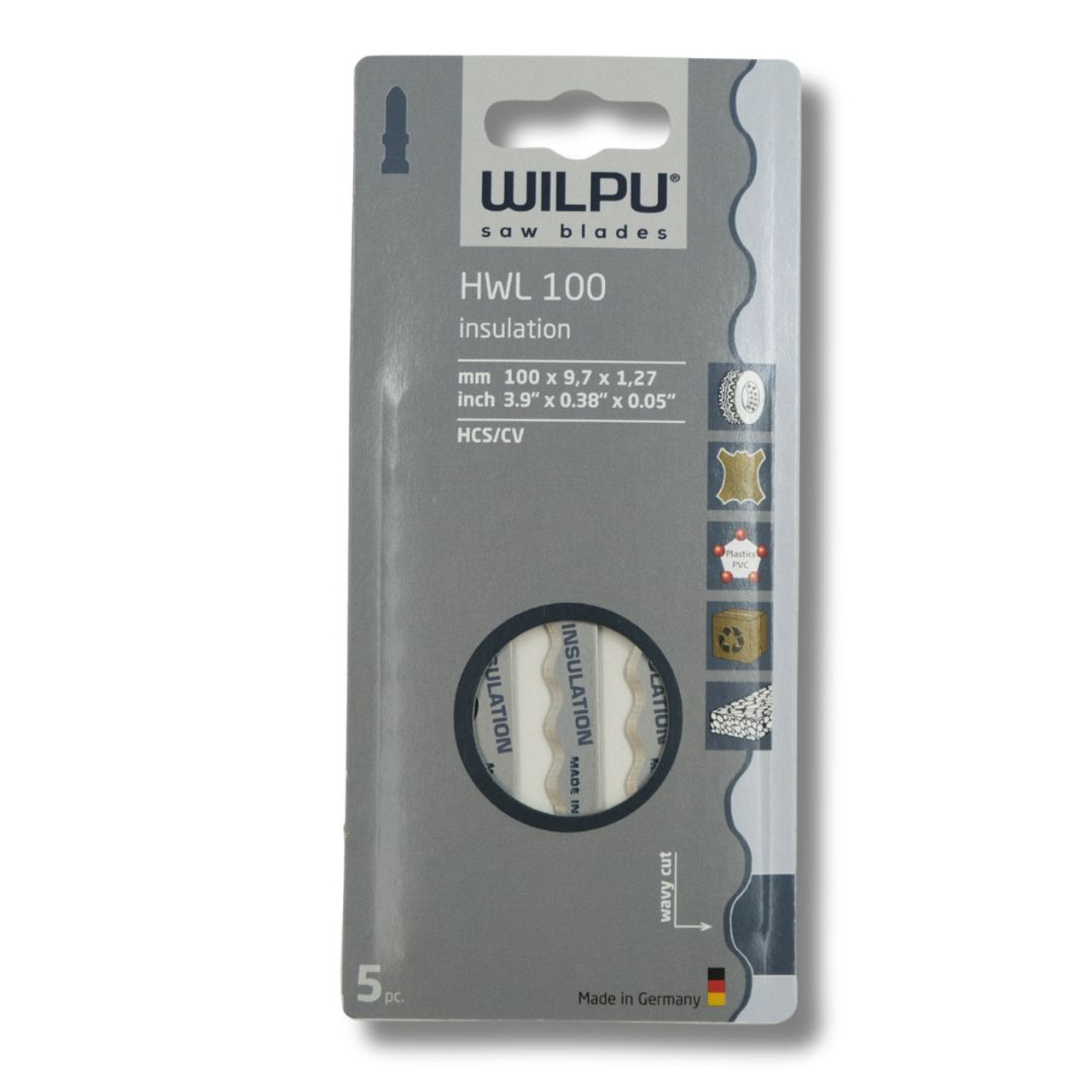 WILPU Jigsaw Blade for Woodworkers, the HWL 100 Saw Blade is for Wave for Insulation
