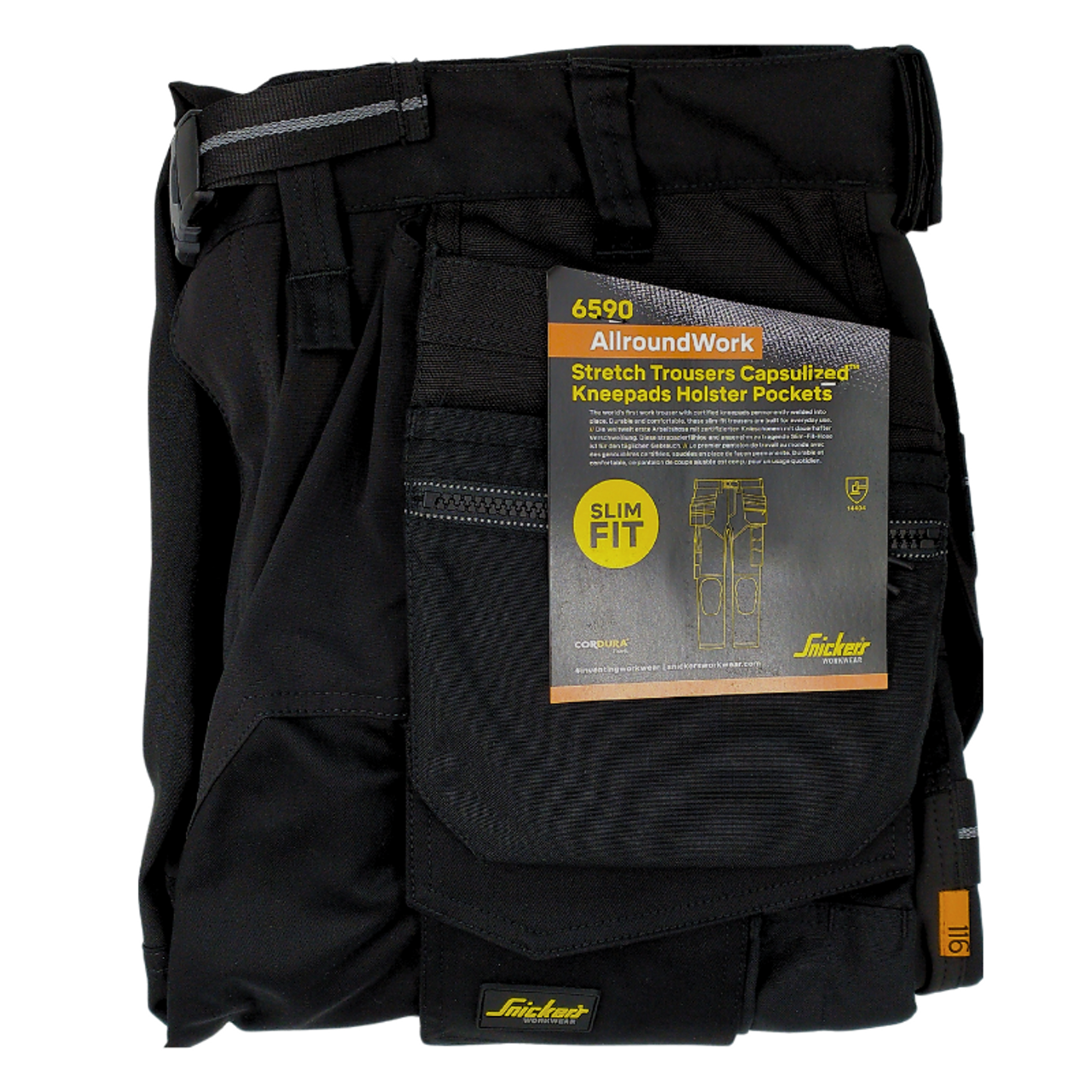 Snickers AllroundWork Stretch Trouser with Holster Pockets - Black