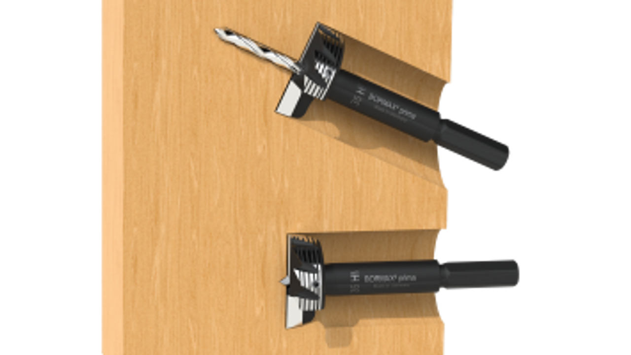 FAMAG Forstner Bits | 1664 TCT Bormax Prima for Centre Drill, Softwood and Hardwoods, Woodwork, Carpentry, Construction and for Timber
