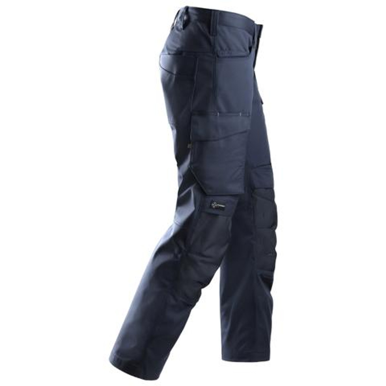Buy online in Australia, New Zealand and Canada SNICKERS Cordura Navy Blue Trousers for Electricians that have Kneepad Pockets