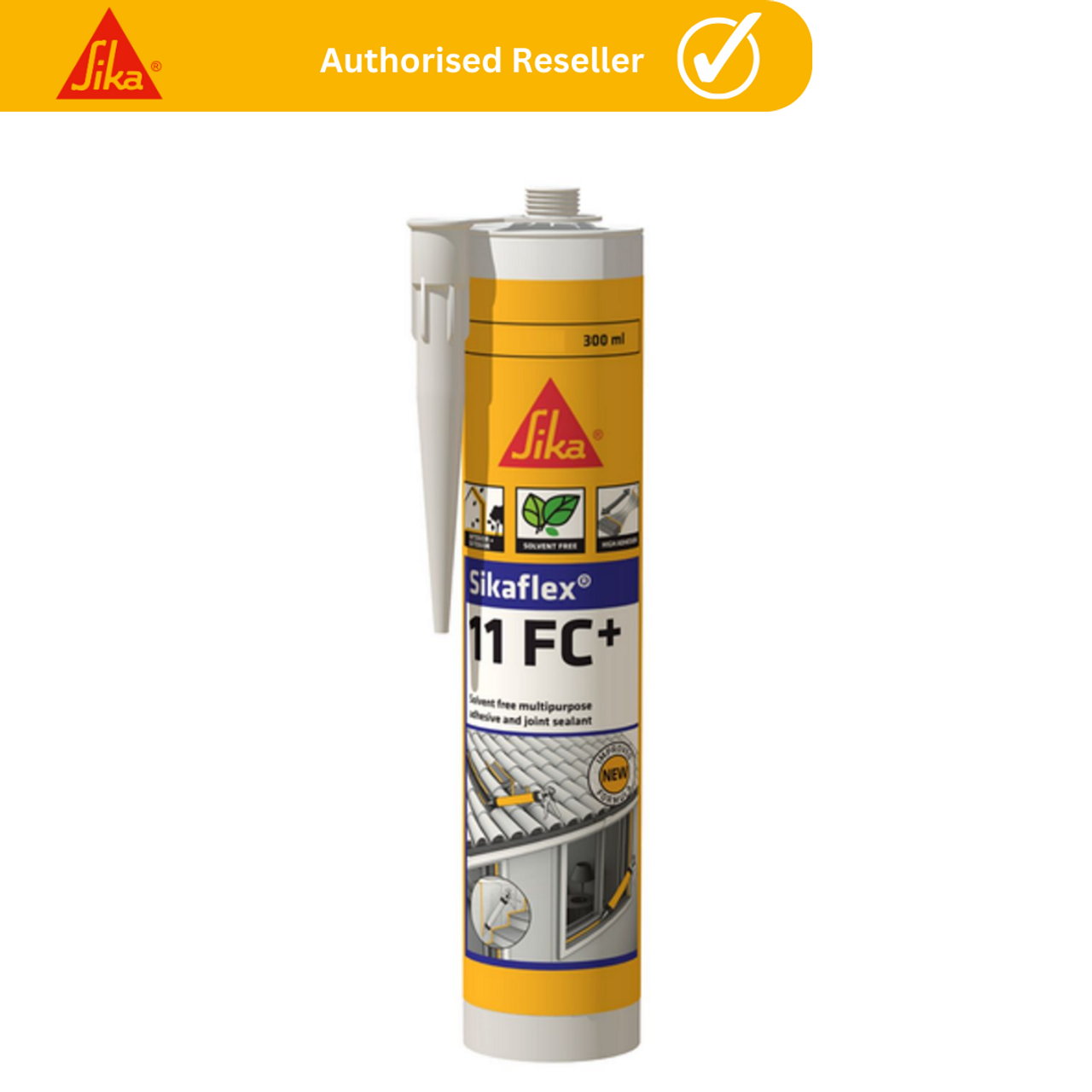 SIKA Adhesive Sealant | SIKAFLEX 11FC+ Polyurethane Adhesive Sealant for Construction in 300mL Cartridge