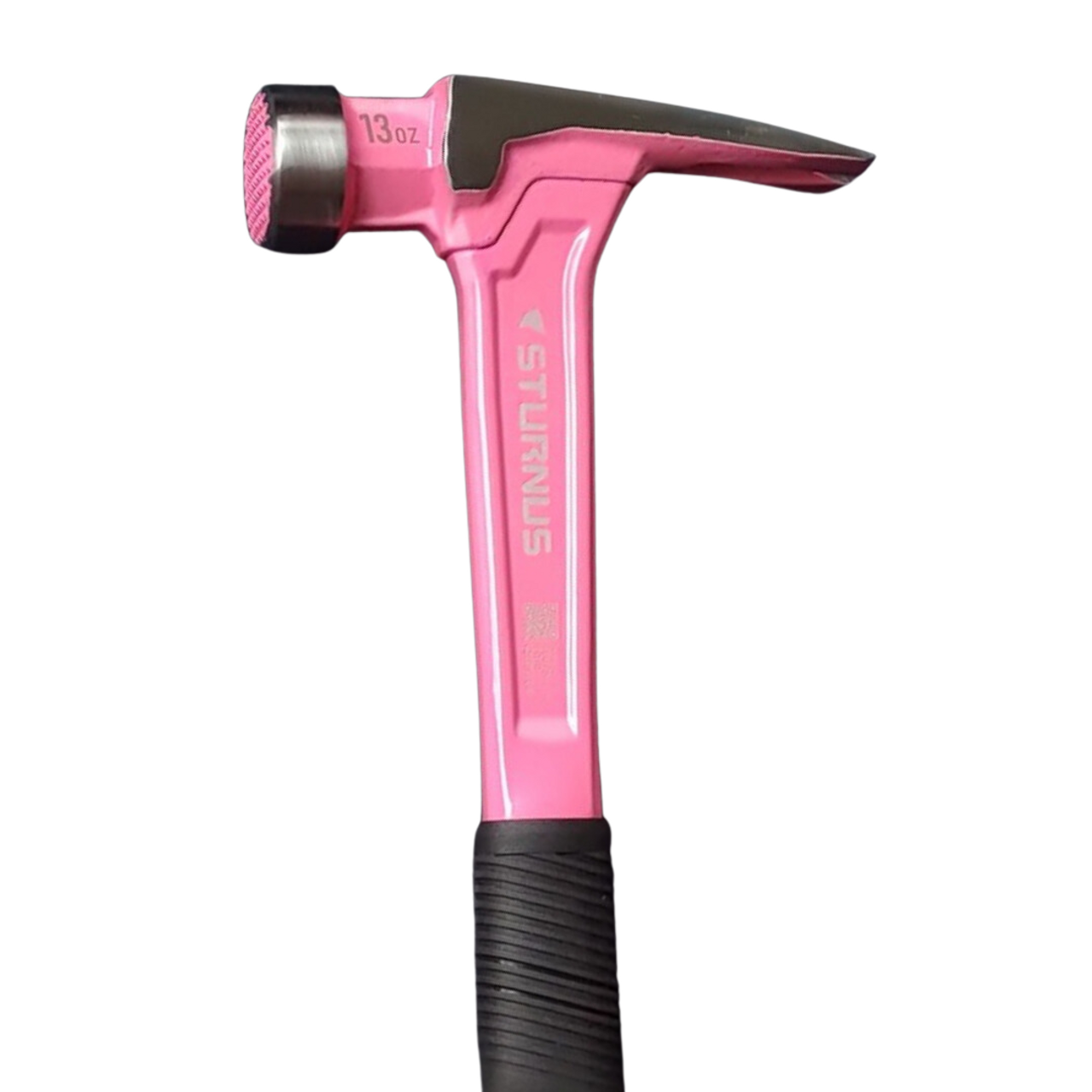 STURNUS Velocity Hammer | Pink Short Handle 13oz Rip Claw Hammer with Milled Face