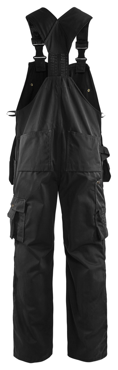 BLAKLADER Overalls 2600 with Holster Pockets  for BLAKLADER Overalls | 2600 Black Bib Overalls with Holster Pockets Durable Poly/Cotton Blend that have Configuration available in Carpentry