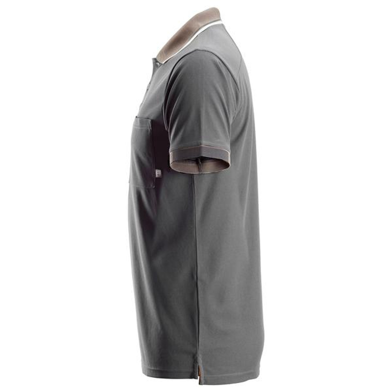 SNICKERS Polo Shirt  2724 Mid Grey ideal for warm work environments.