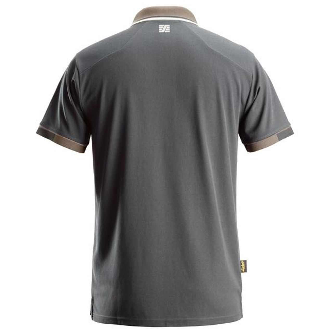 Buy SNICKERS 2724 Mid Grey Short Sleeve 37.5® Performance Polo Shirt with advanced moisture-wicking fabric, chest pocket, reflective details, and professional design.