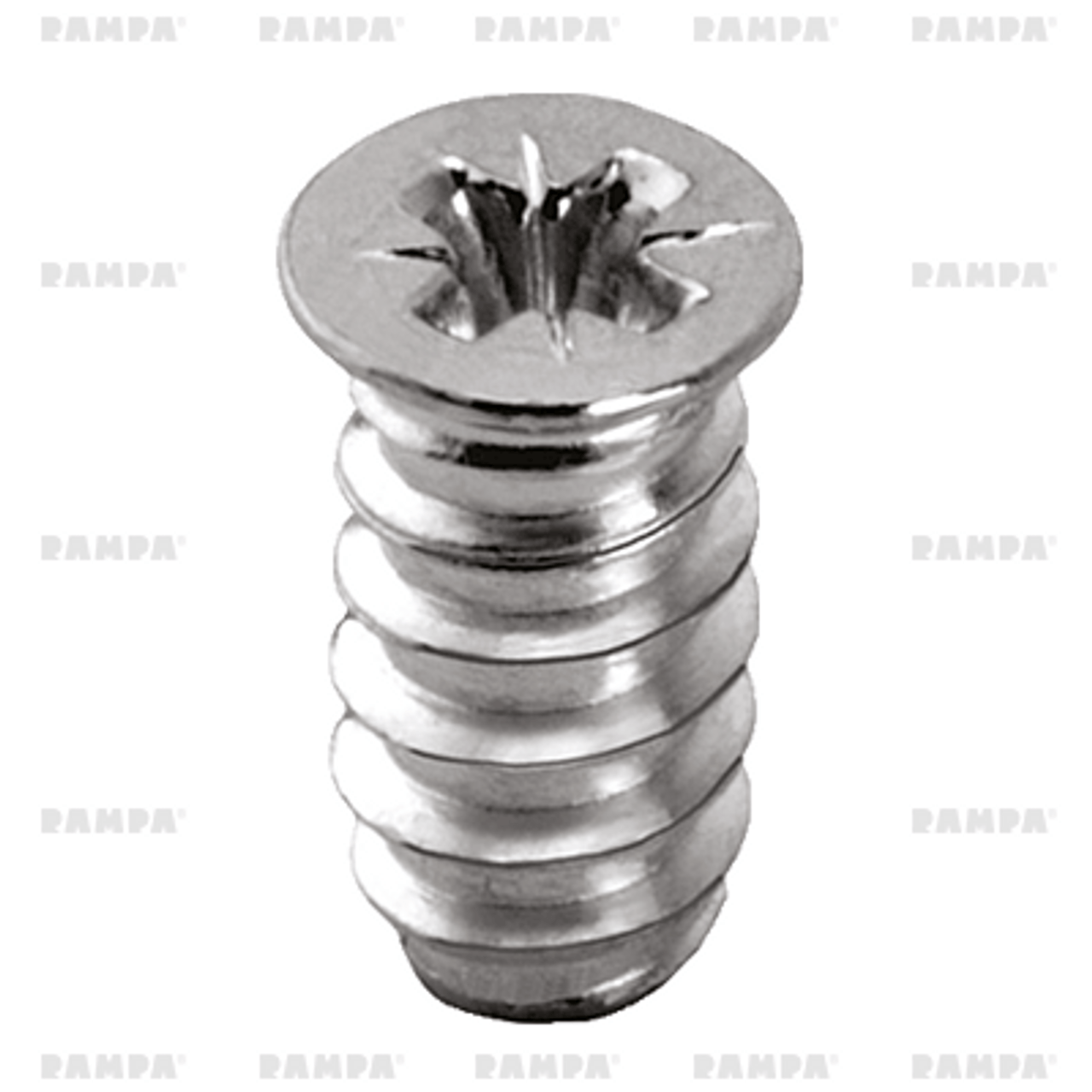 RAMPA Euro Screws | SHXE  6.3mm Countersunk Silver Zinc