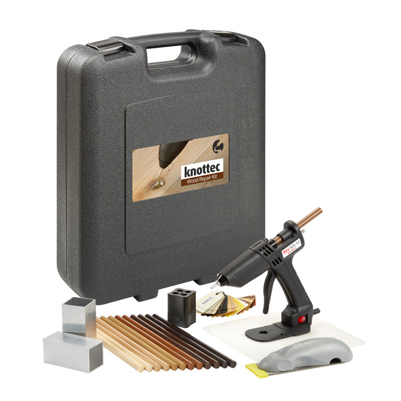 KNOTTEC Applicator | 305-12 Corded Applicator Glue Gun Kit for Light Industrial Wood Repair