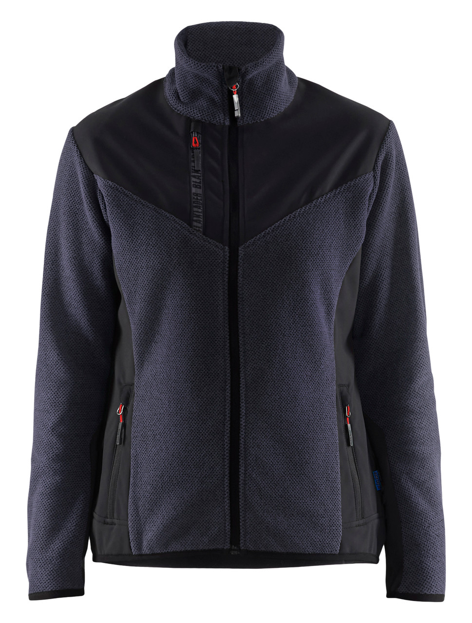 BLAKLADER Jacket | 5943 Womens Dark Navy Blue /Black Jacket Knitted with Full Zip in Polyester Fleece