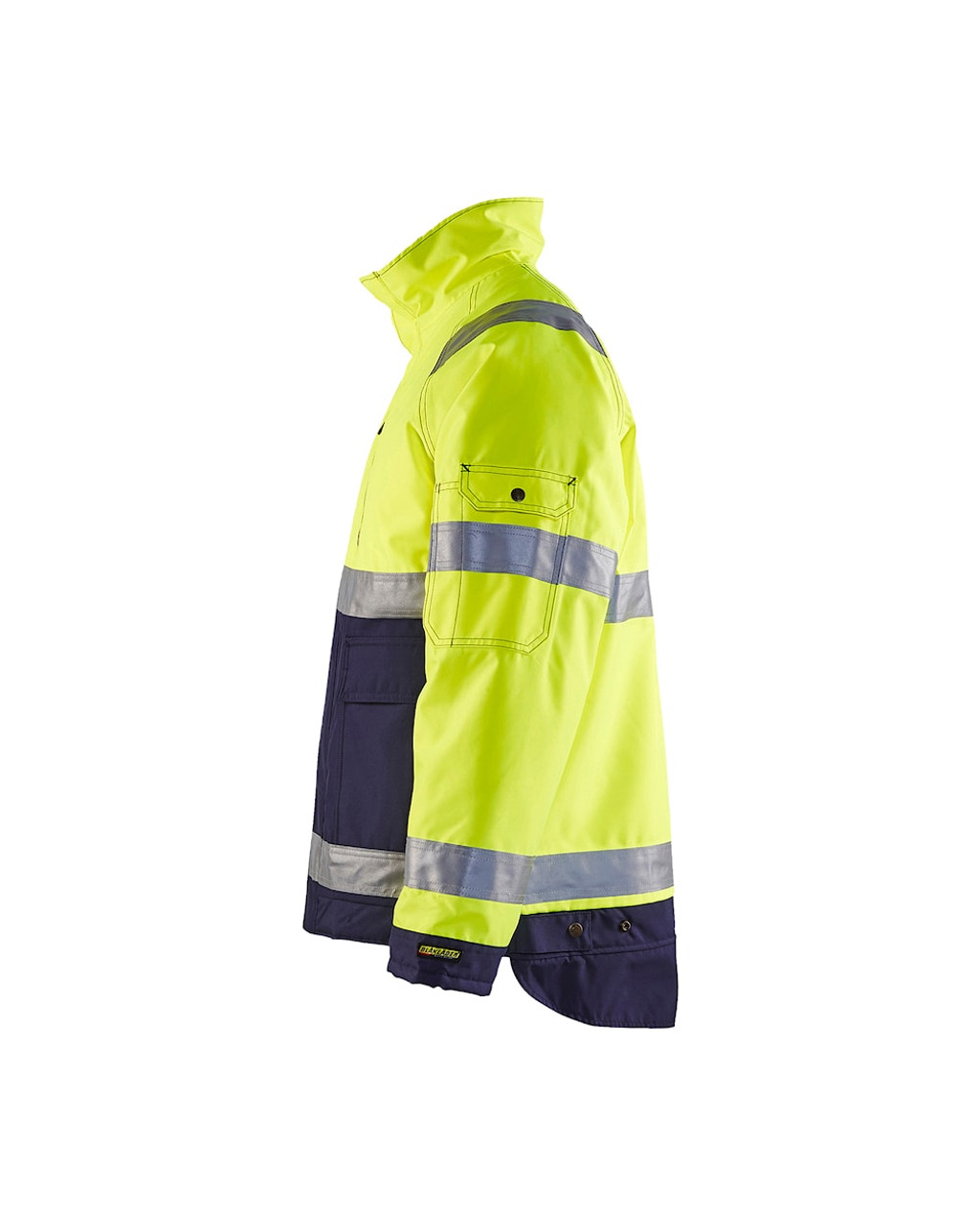 Buy online in Australia and New Zealand a Mens High Vis Yellow / Navy Blue Jacket  for Carpenters that are comfortable and durable.