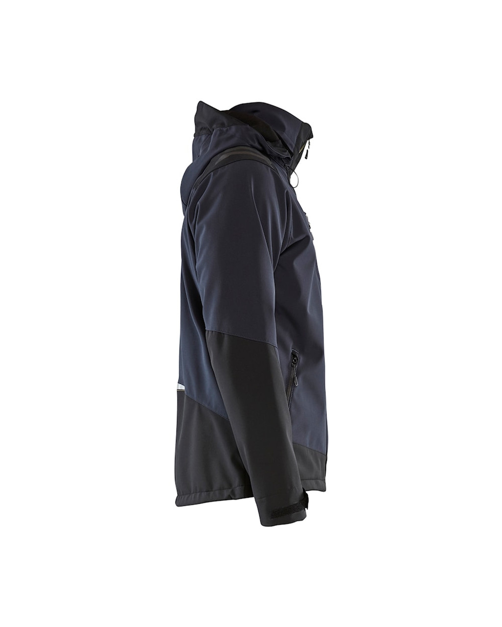Stay stylish and functional with the Water Repellent Hooded Blaklader Workwear jacket model 4749.