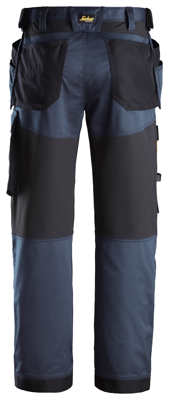 SNICKERS Cotton with Stretch Navy Blue Trousers for Plumber that have Holster Pockets available in Australia and New Zealand
