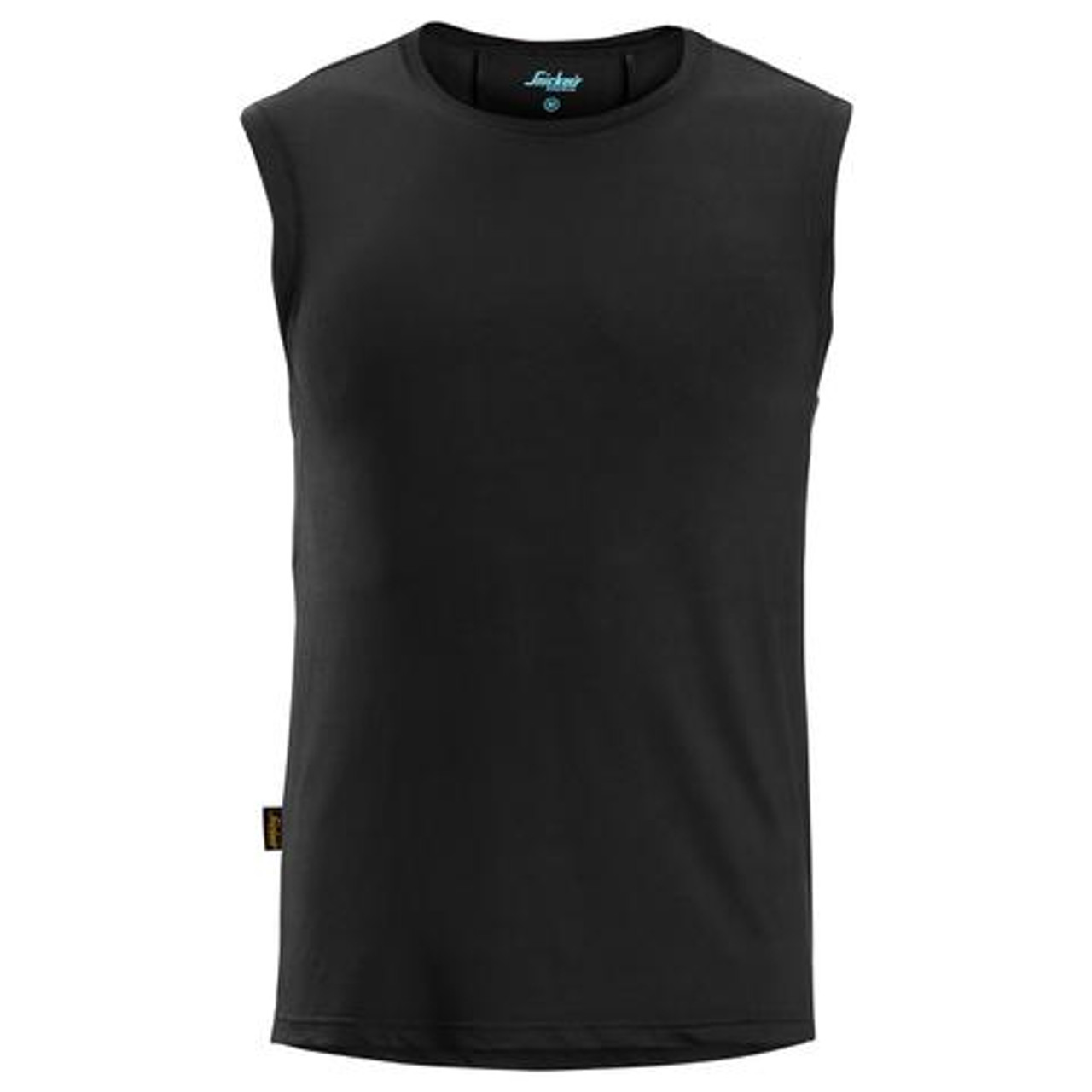 SNICKERS Tank Top | 2911 Unisex Black Tank Top with UPF40+ in Polyester