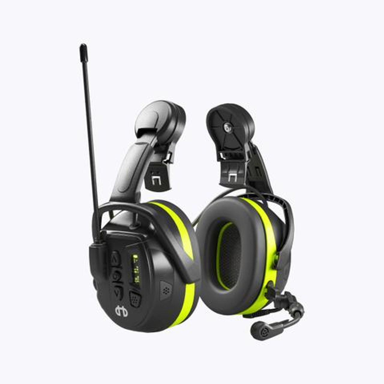 HELLBERG Hearing Protection | LOCAL 446 Bluetooth Earmuffs Hearing Protection with Active Monitoring and Two Way Radio in Helmet Version