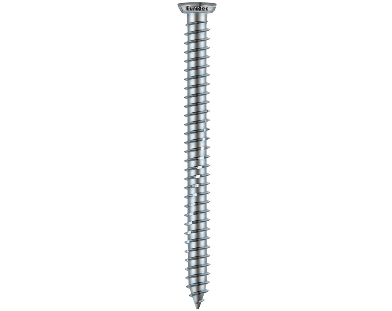 EUROTEC Screws | 7.5mm T30 Concrete Frame Screws Countersunk Head with Full Thread in Silver Zinc