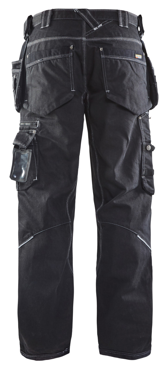 Suitable work Trousers available in Australia BLAKLADER 2-Way Stretch Black Trousers for Electricians