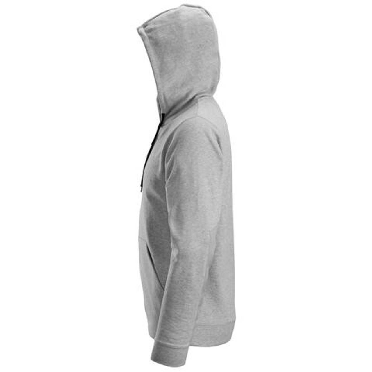 SNICKERS Cotton Grey Melange  Hoodie  for Woodworkers that have Full Zip  available in Australia and New Zealand