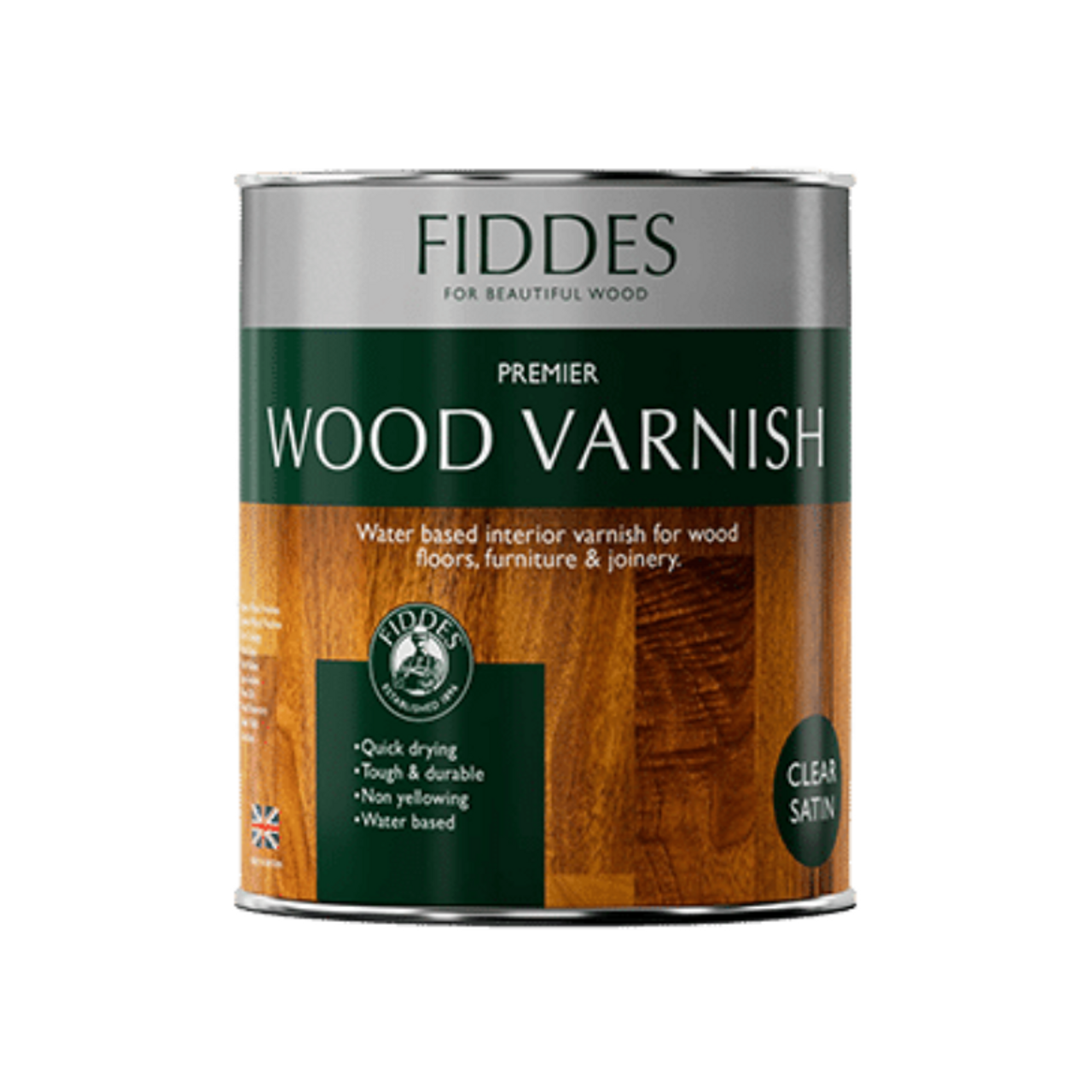 FIDDES Premier Wood Varnish for Hardwood Woodworking and Flooring Projects.