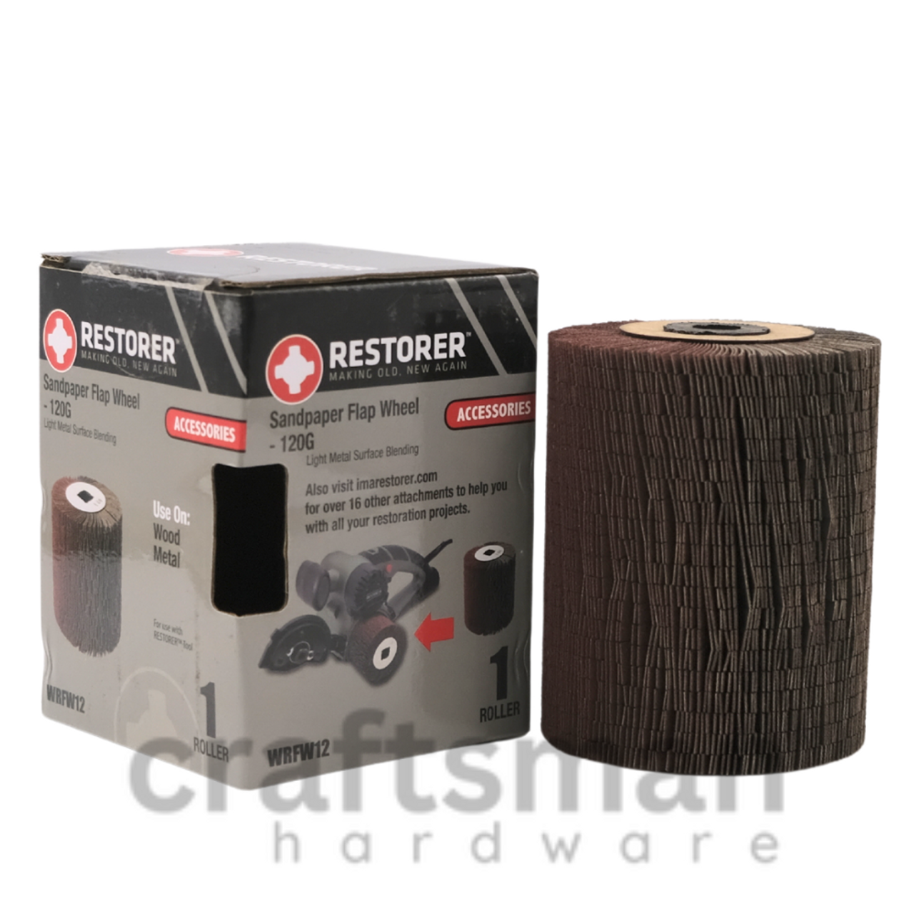 RESTORER tool sander attachments, P120 sanding sleeves RESTORER tool sander attachments, P120 sanding sleeves