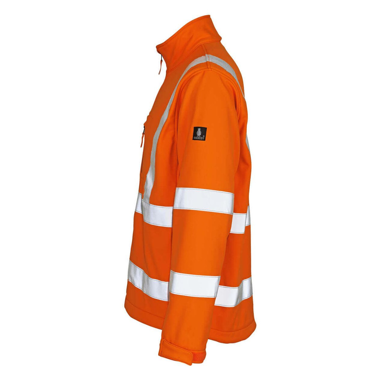 MASCOT Jacket | 08005 High Vis Orange Jacket with Reflective Tape in Softshell