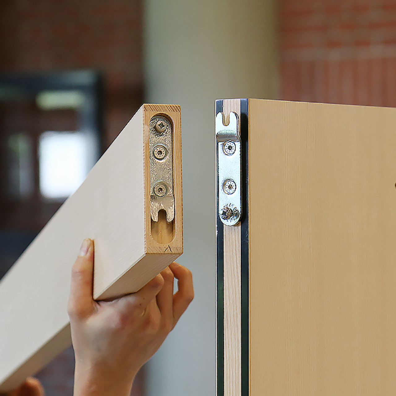 Hidden fasteners for wood furniture