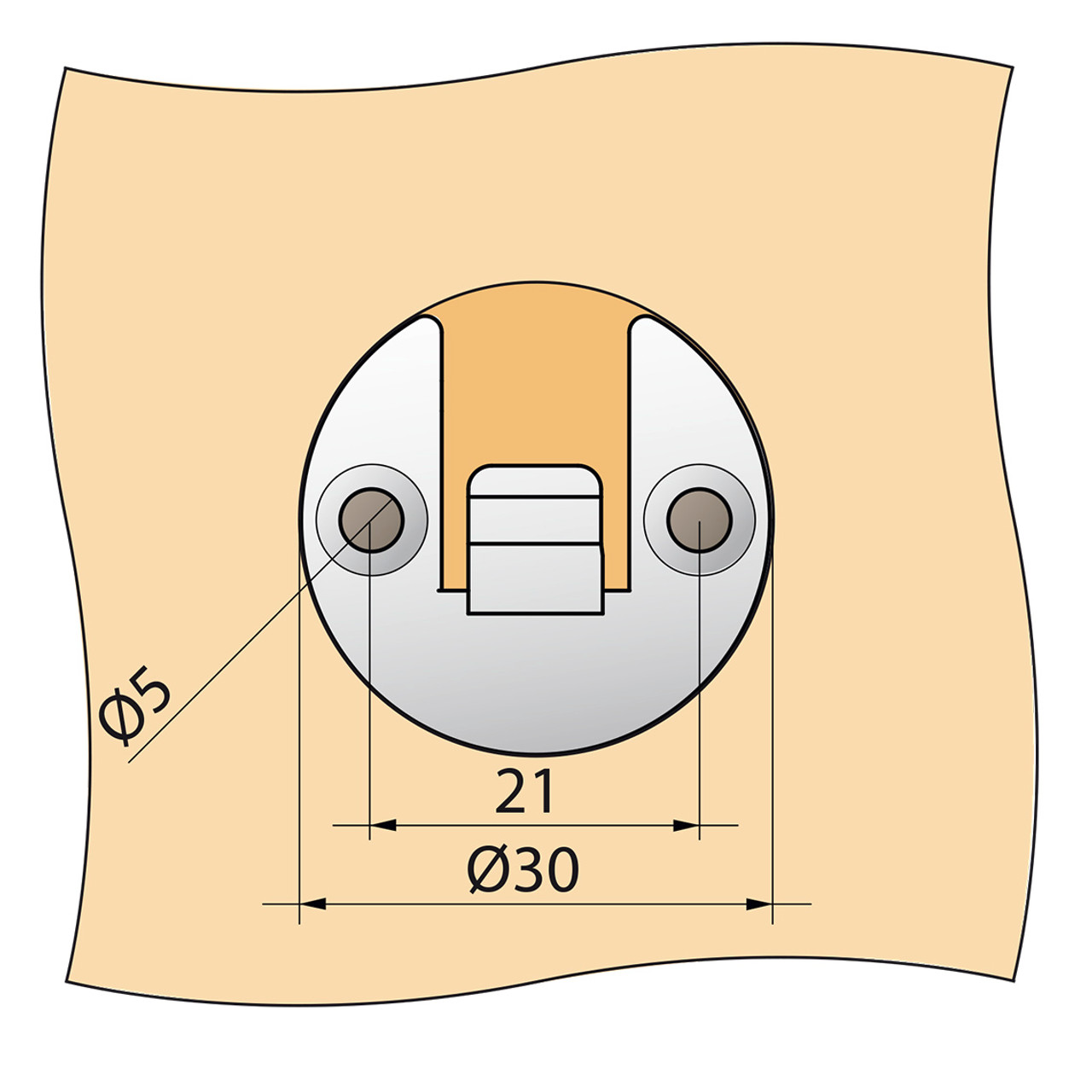 The KNAPP DUO HOOK 30 mL is a specialized connection system designed for cabinetry and furniture applications, featuring a durable silver zinc finish. The KNAPP DUO HOOK 30 mL is a specialized connection system designed for cabinetry and furniture applications, featuring a durable silver zinc finish.
