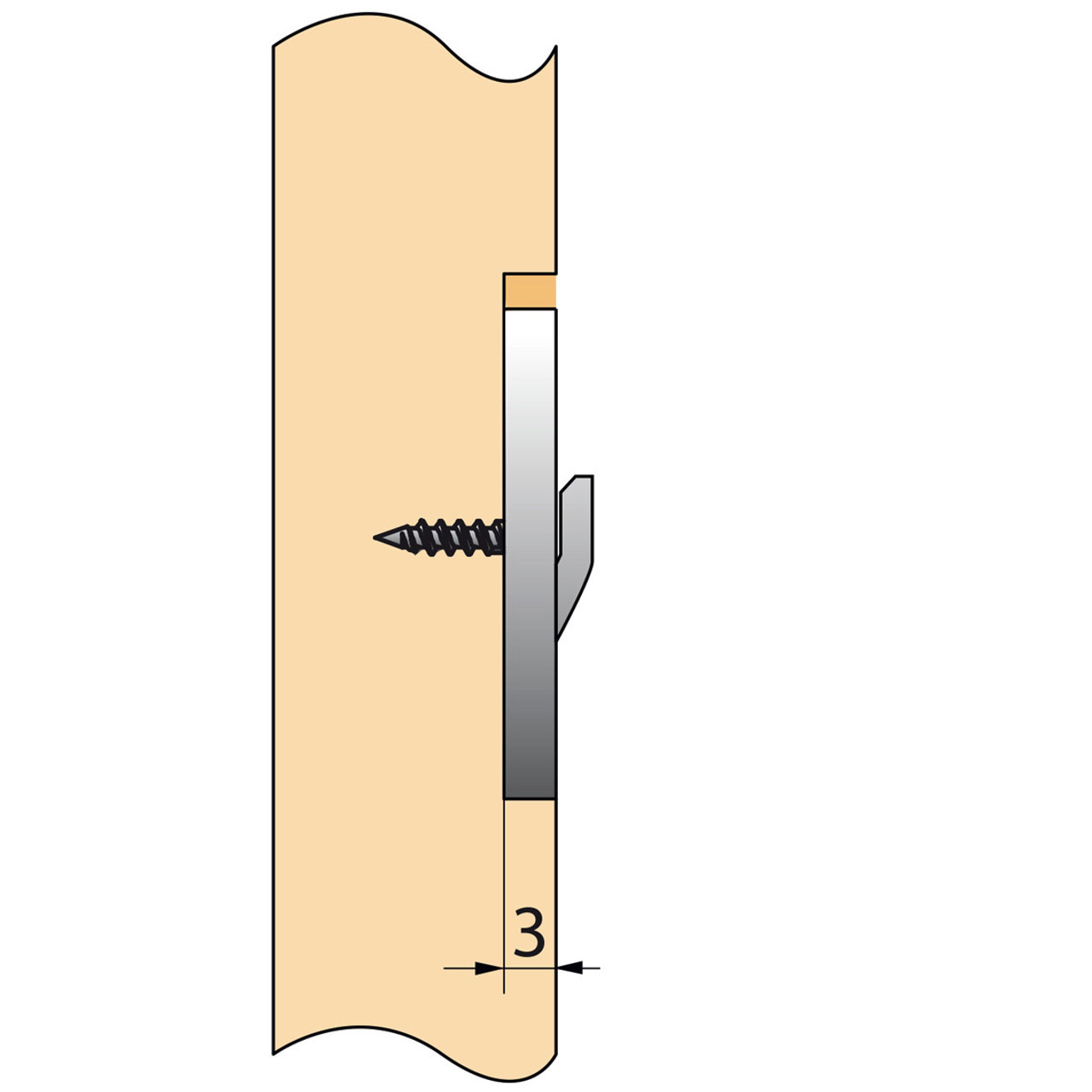 Cabinetry connectors are easy to mount, requiring only a simple snap-in mechanism. Cabinetry connectors are easy to mount, requiring only a simple snap-in mechanism.