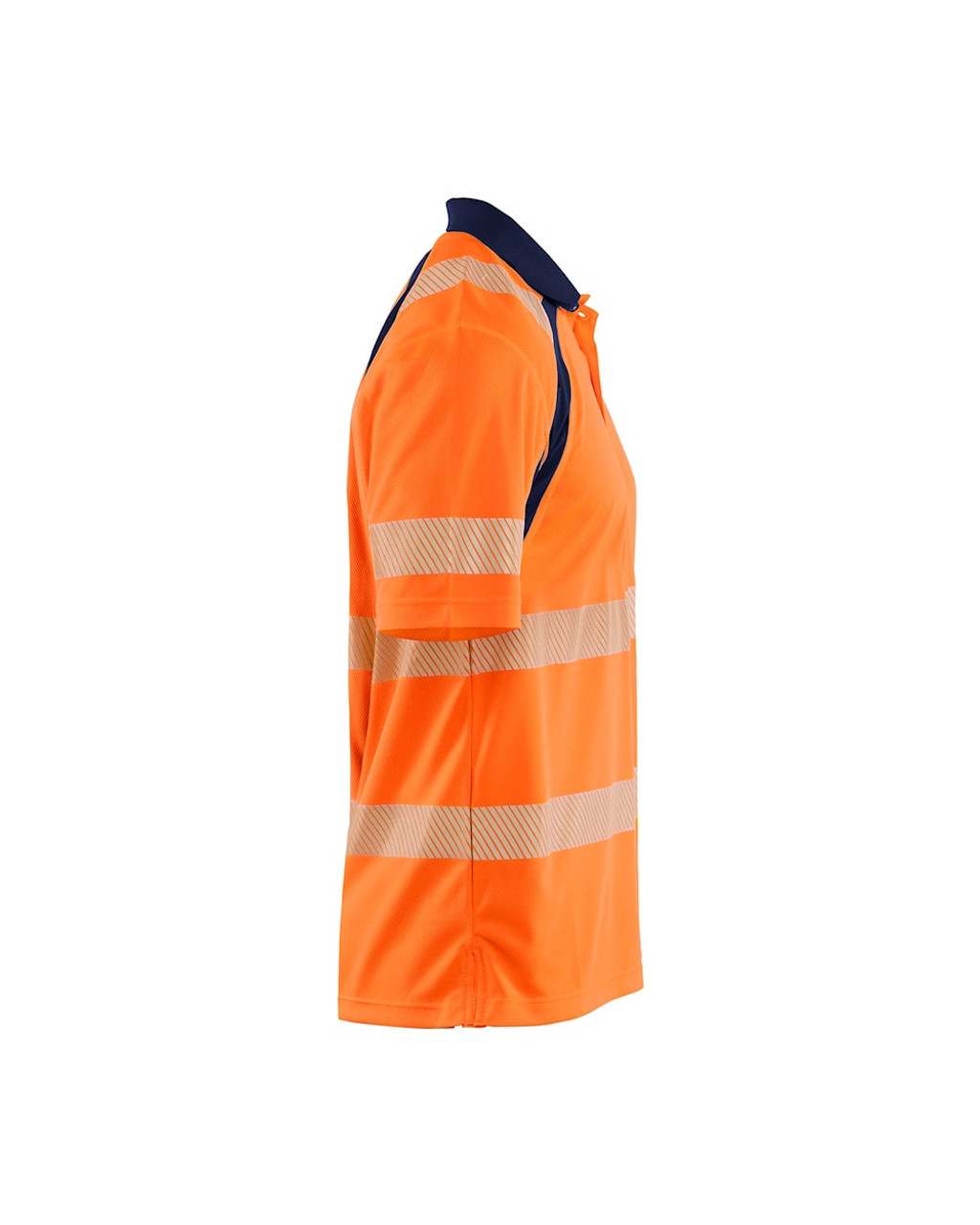 Engineered for maximum longevity, the BLAKLADER Shirts in High Vis Orange / Navy Blue crafted from rugged Polyester provide the robust performance every carpenter relies on.