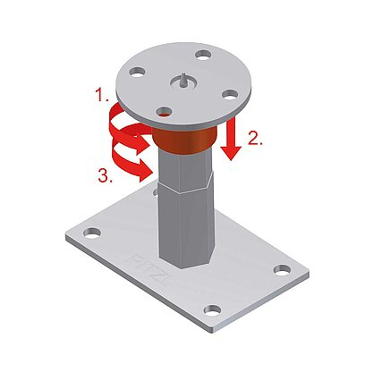 Discover the PITZL PTP INCLINE Adjustable M24 Thread Post Base, designed for timber structure engineering.