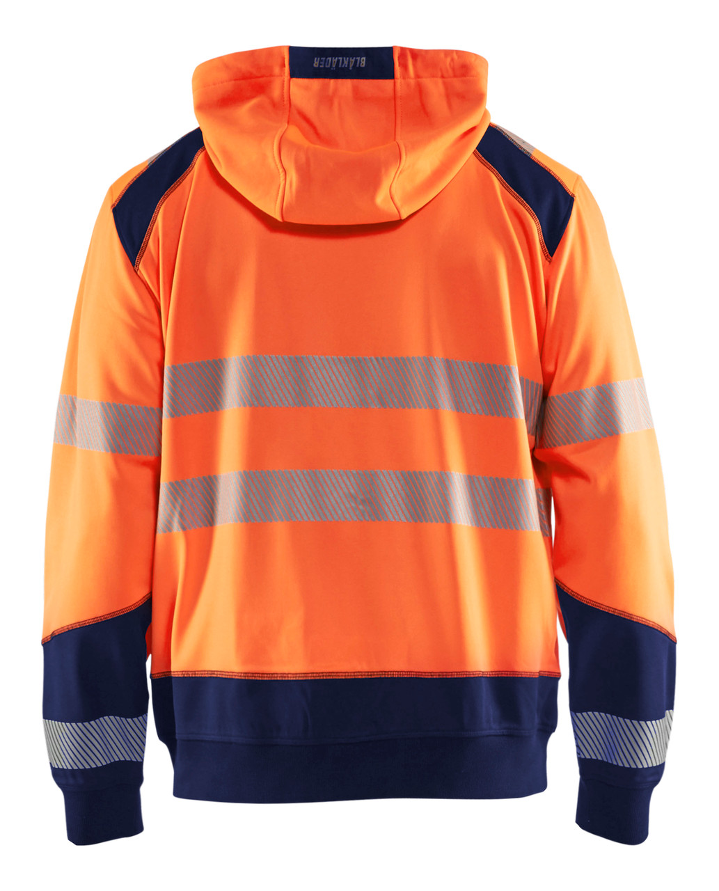 The Blaklader hoodie in High Vis Orange is perfect for layering over your base layer.