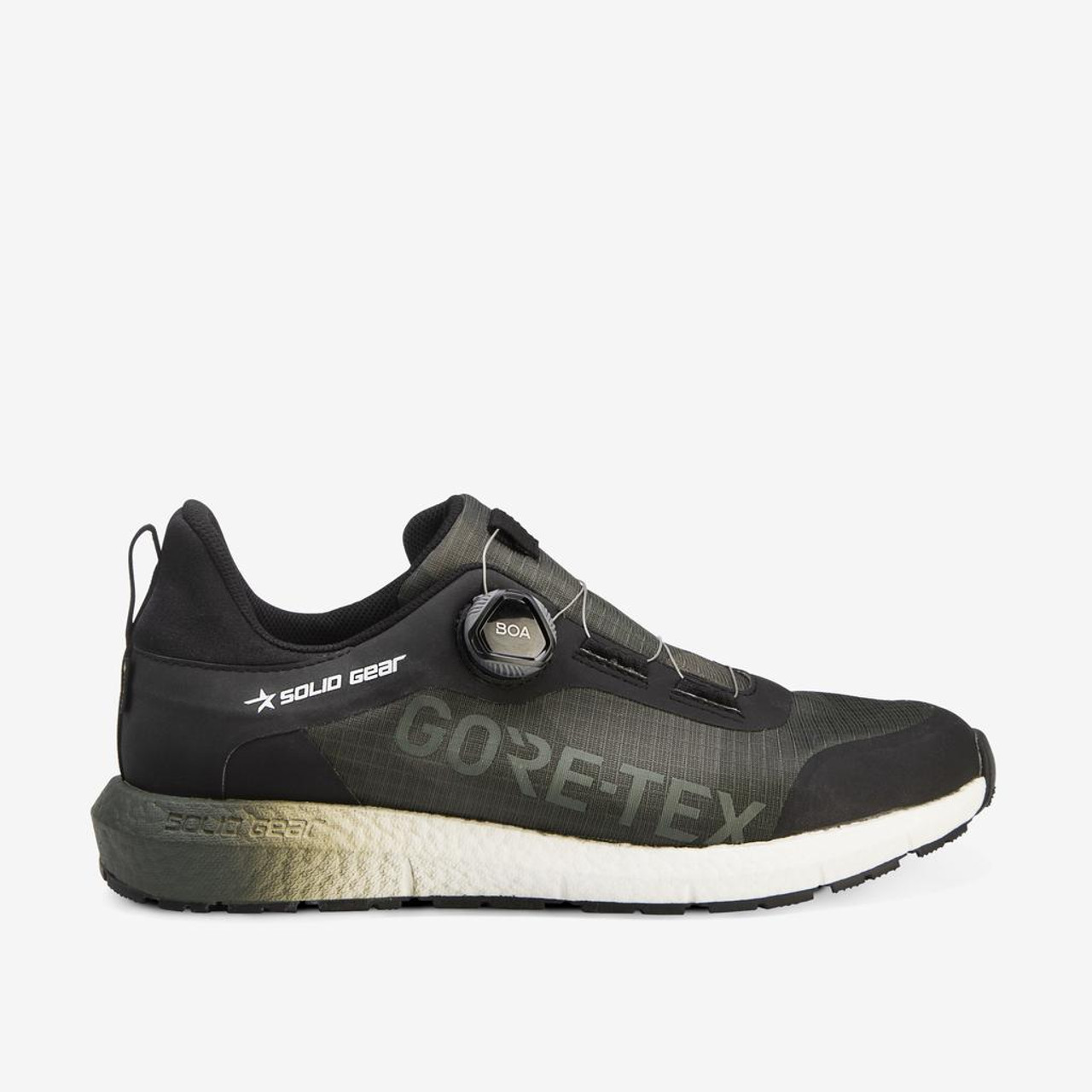 Running shoes that are designed for being on your feet at work all day. They provide comfort and special board construction
