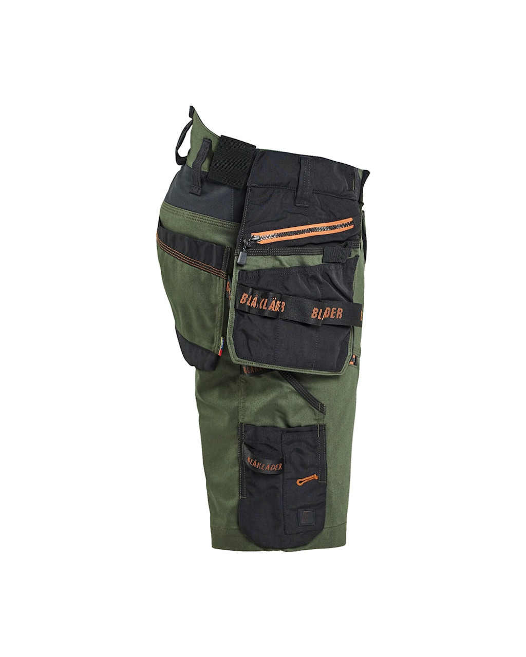 BLAKLADER 1972 Craftsman Forest Green / Rust Shorts with Holster Pockets BLAKLADER 1972 Craftsman Forest Green / Rust Shorts with Holster Pockets