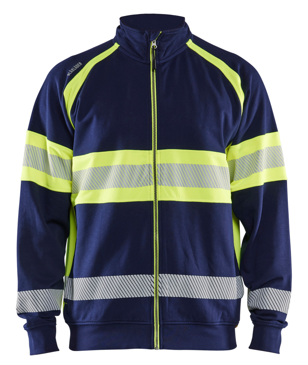 Experience the warmth of the Blaklader pullover designed for active professionals.