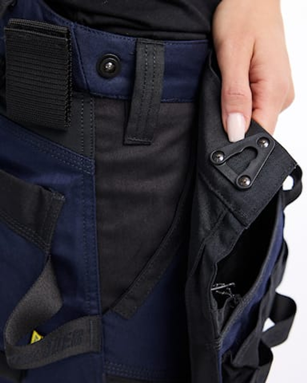 7175 Navy Blue/Black Womens Shorts with Detachable Holster Pockets and in 2-Way Stretch 7175 Navy Blue/Black Womens Shorts with Detachable Holster Pockets and in 2-Way Stretch