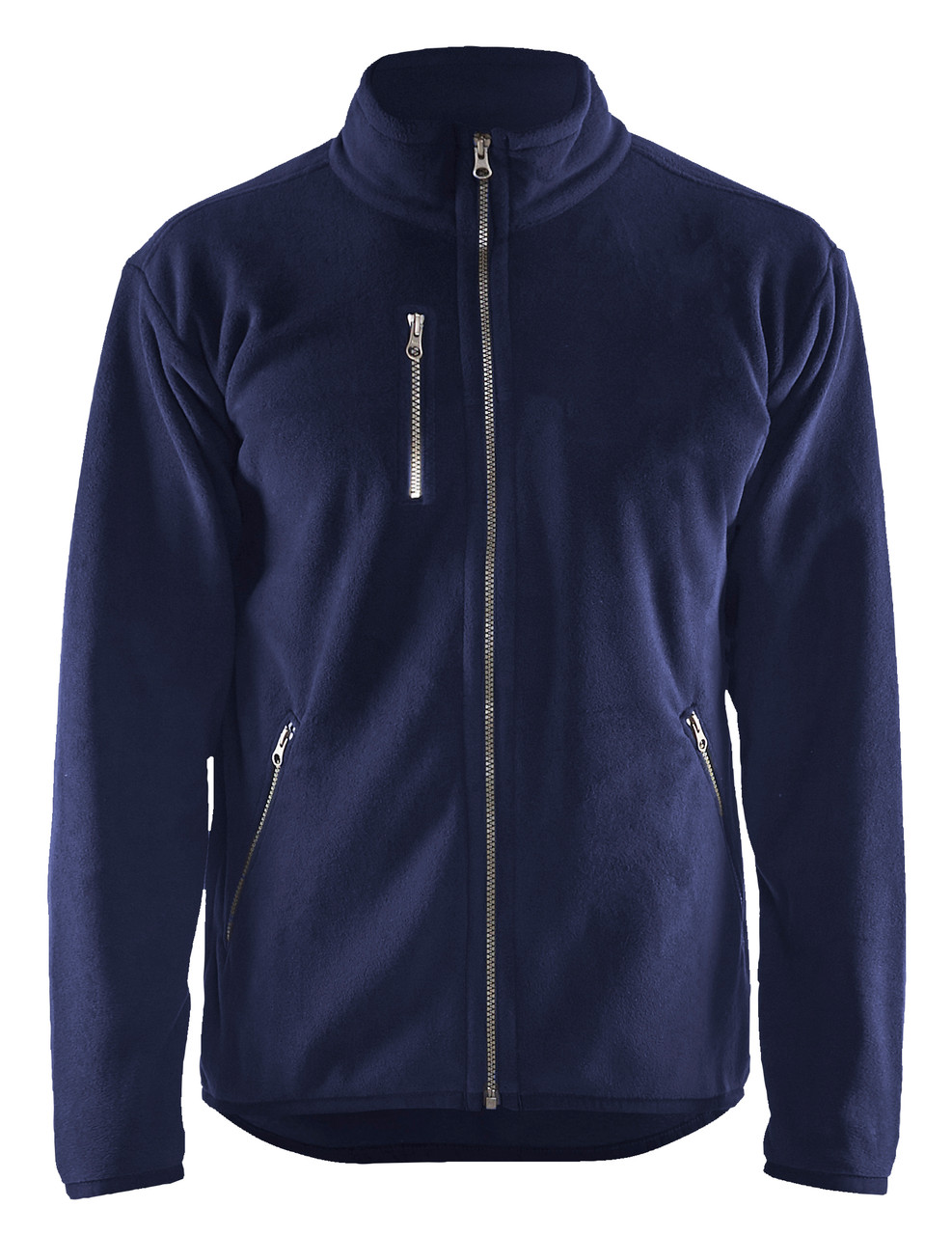 This Blaklader jacket is crafted from durable Fleece, perfect for outdoor work conditions.
