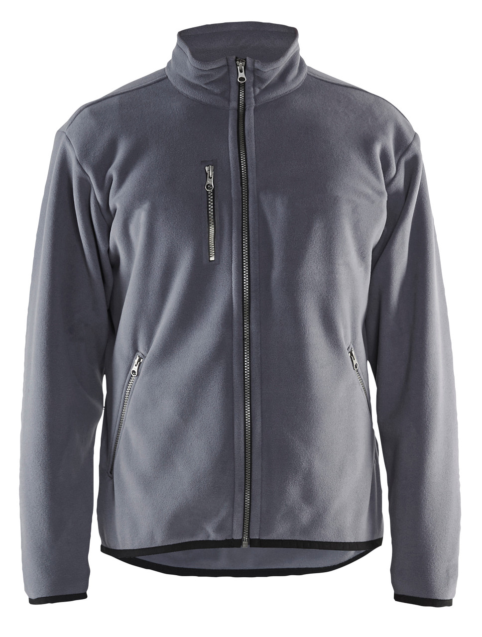 This Grey Sweater Fleece Jacket  Blaklader Workwear jacket is crafted from durable Fleece, perfect for outdoor work conditions Full Zip and Super Light.