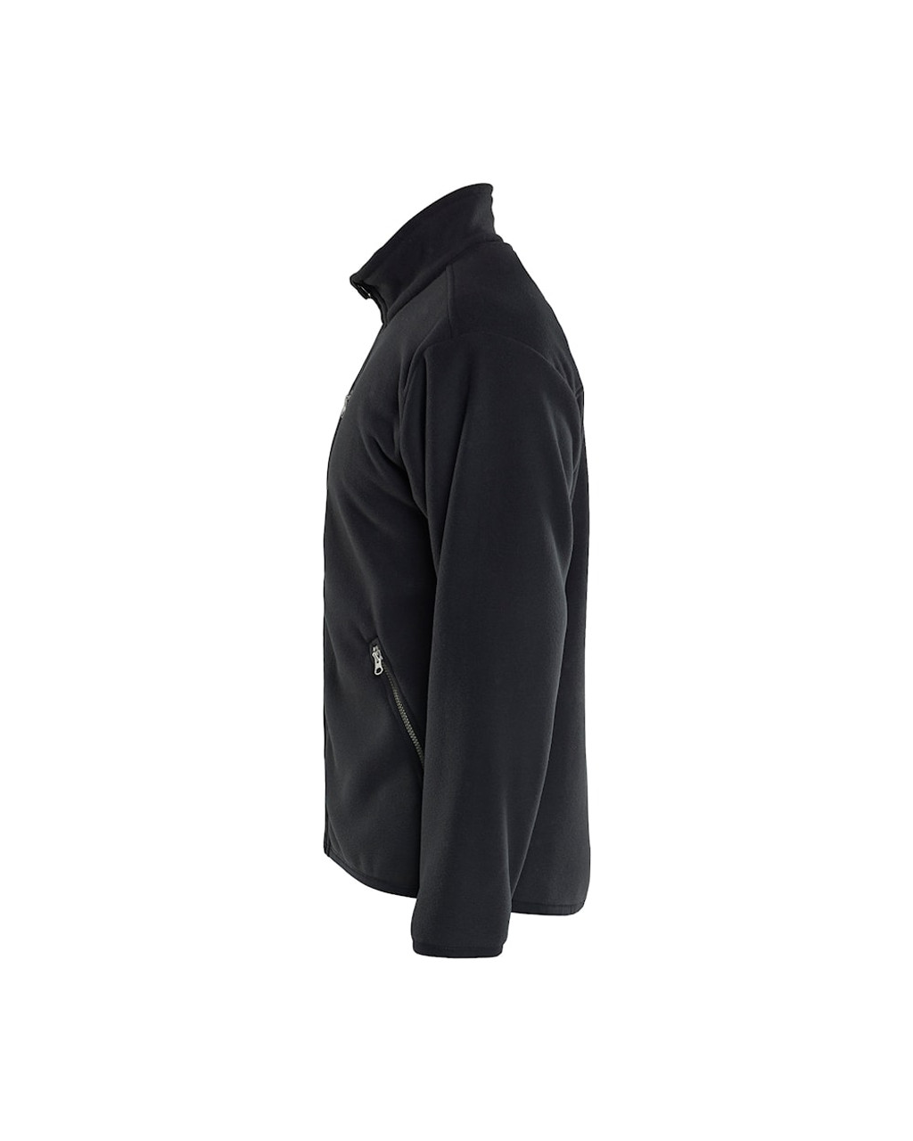 The Sweater Blaklader Fleece jacket in Black is perfect for layering over your work attire.