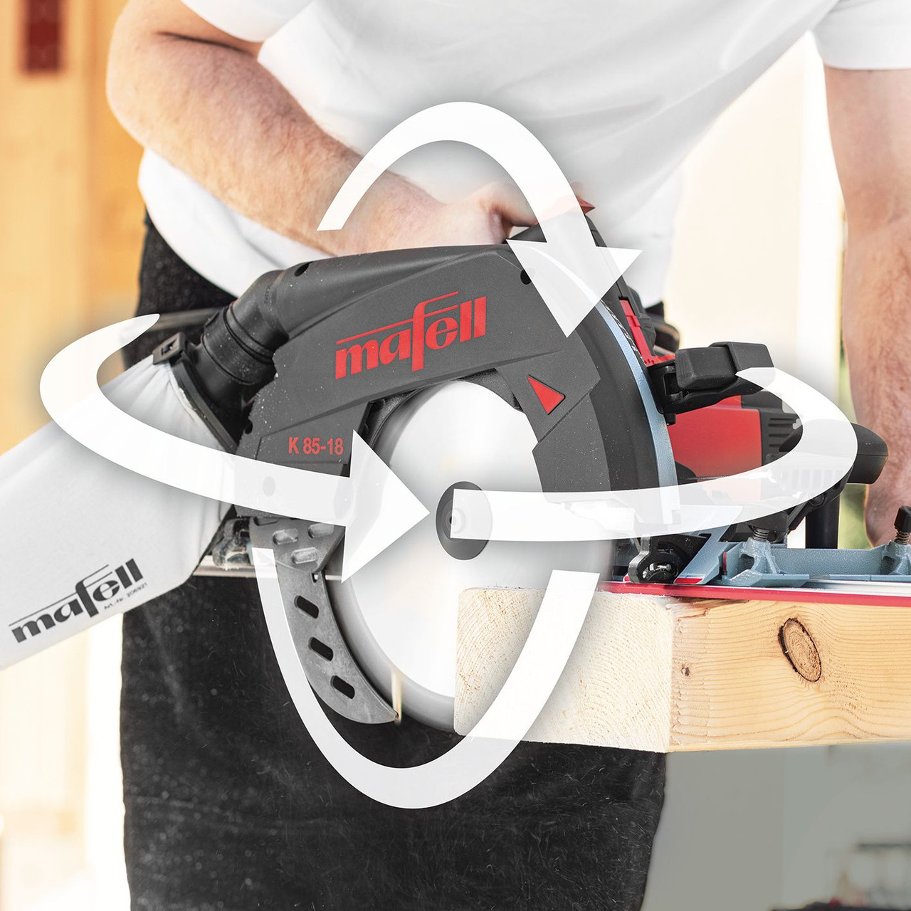 Cordless circular saw ideal for woodworking, it offers exceptional cutting depth and dual-battery technology for enhanced performance