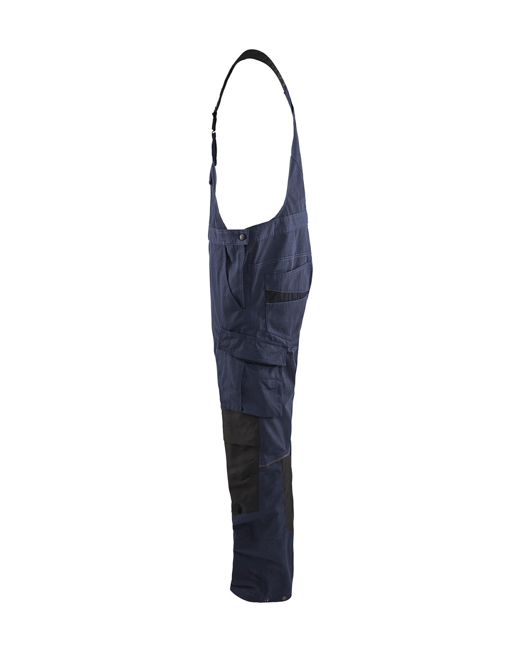 Need workwear that lasts? The BLAKLADER Bib-Overalls 2695 in Navy Blue features Kneepad Pockets, Stretch, and tough Ripstop to handle any task.