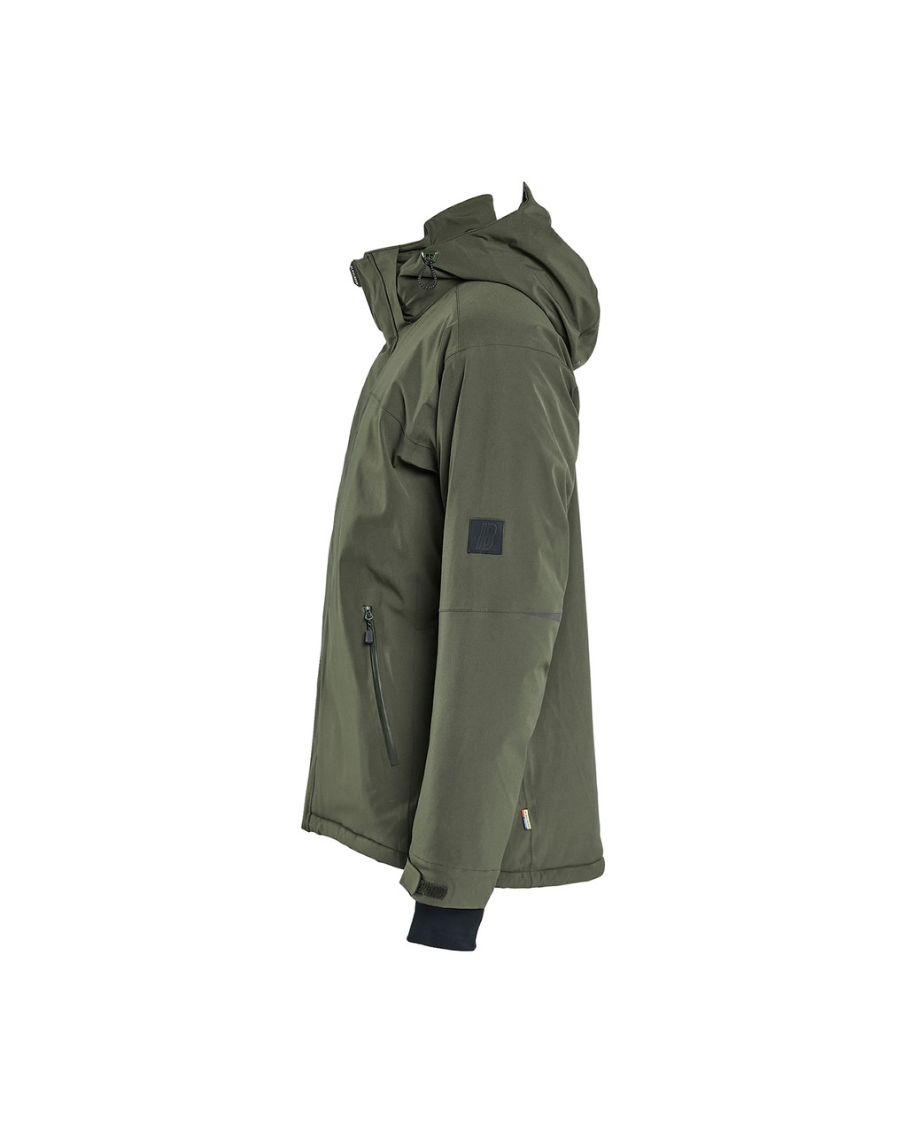 Stay dry and comfortable in the BLAKLADER Winter Jacket model 4991 in Forest Night Green, offering Insulated, advanced Windproof, and premium Waterproof Polyester construction.