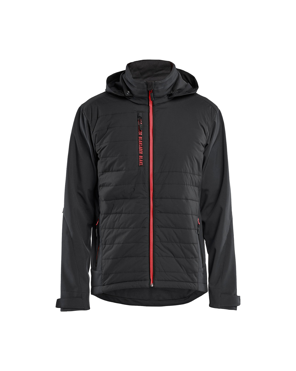 Tackle winter storms in the BLAKLADER Jacket model 4743 with Hybrid, providing Waterproof, and built from Softshell.
