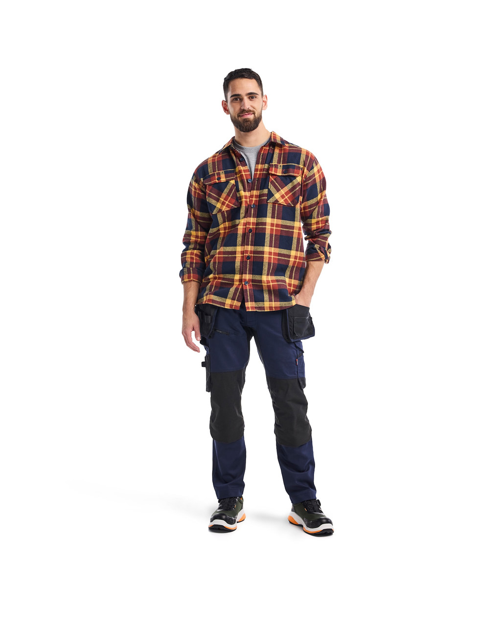 Transition effortlessly from boardroom to beach club in the BLAKLADER Shirts in Burnt Red / Navy, featuring Long Sleeves and lightweight Cotton. Transition effortlessly from boardroom to beach club in the BLAKLADER Shirts in Burnt Red / Navy, featuring Long Sleeves and lightweight Cotton.