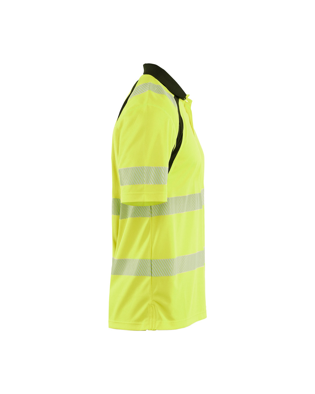 BLAKLADER Polo Shirt | 3595 High Vis Yellow / Black Polo Shirt with Reflective Tape, UV Protection in Polyester