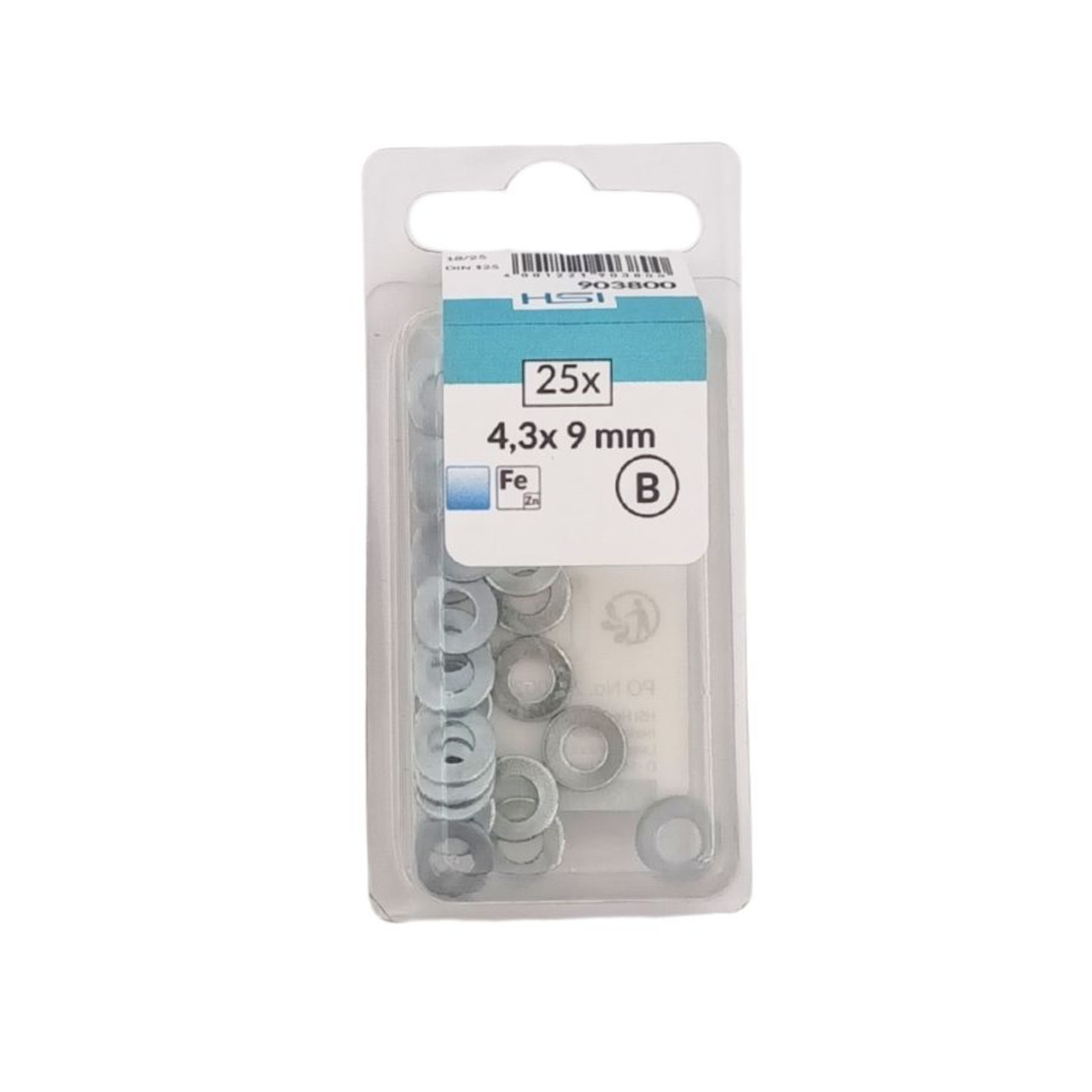 Our Flat Washers 4.3 x 9mm are manufactured to DIN 125 standards, ensuring consistent quality and dependable performance in fastening assemblies.