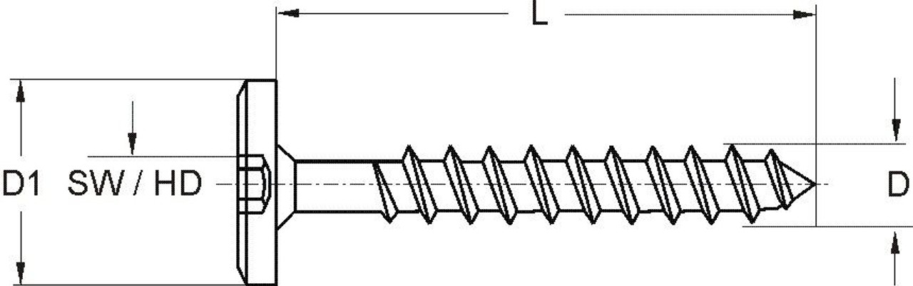 RAMPA woodscrews type HFK are designed with a hex drive and decorative flat flange head, making them ideal for visible joints. RAMPA woodscrews type HFK are designed with a hex drive and decorative flat flange head, making them ideal for visible joints.
