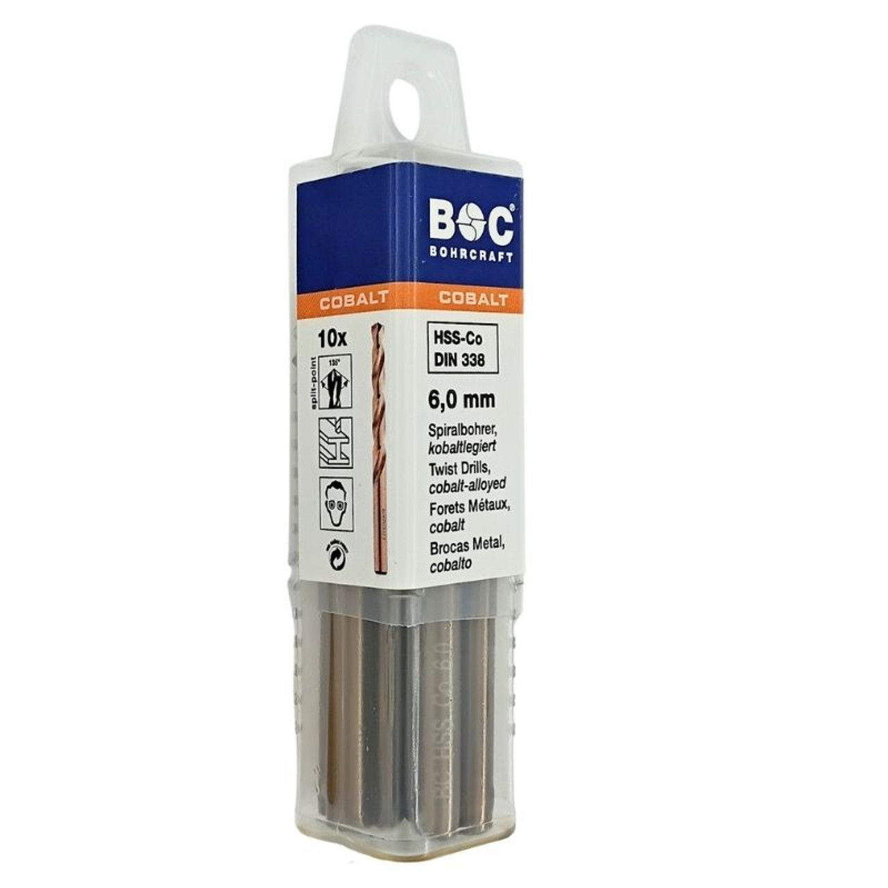 The BOHRCRAFT 1140 HSS-E Cobalt Twist Drill Bits are premium-quality tools designed for precision drilling in alloyed and unalloyed steels, stainless steel (INOX), cast steel, and other hard-to-machine materials. The BOHRCRAFT 1140 HSS-E Cobalt Twist Drill Bits are premium-quality tools designed for precision drilling in alloyed and unalloyed steels, stainless steel (INOX), cast steel, and other hard-to-machine materials.