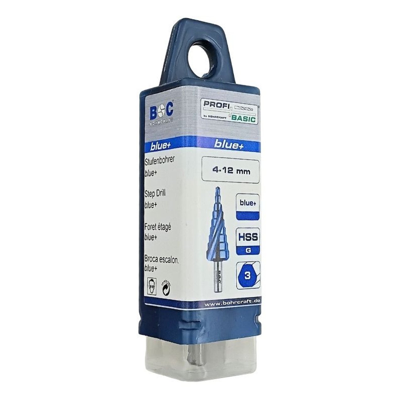 The BOHRCRAFT 1767 BLUE+ Step Drill Bit is engineered for precision hole drilling and enlarging in thin materials such as sheet metal, plastics, and laminates.