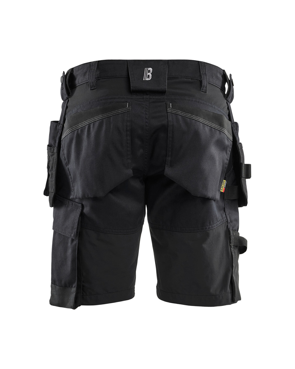 Ideal for workshop apparel, the BLAKLADER Work Shorts in Black integrate reinforced Holster Pockets and moisture-wicking  within a premium 2-Way Stretch build—perfect for woodworkers. Ideal for workshop apparel, the BLAKLADER Work Shorts in Black integrate reinforced Holster Pockets and moisture-wicking  within a premium 2-Way Stretch build—perfect for woodworkers.